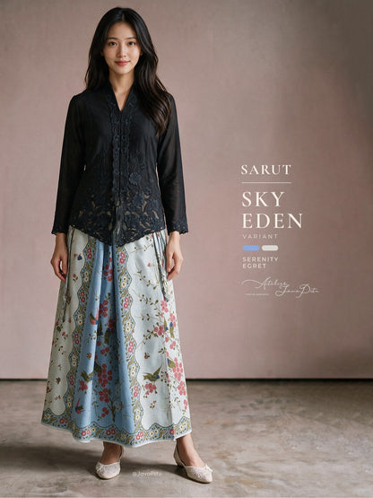 Javapitu - Rok Batik SARUT Drapery - SAGE EDEN - 6512