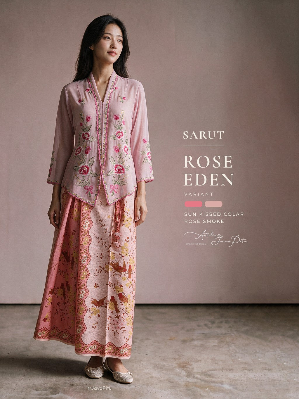 Javapitu - Rok Batik SARUT Drapery - SAGE EDEN - 6512