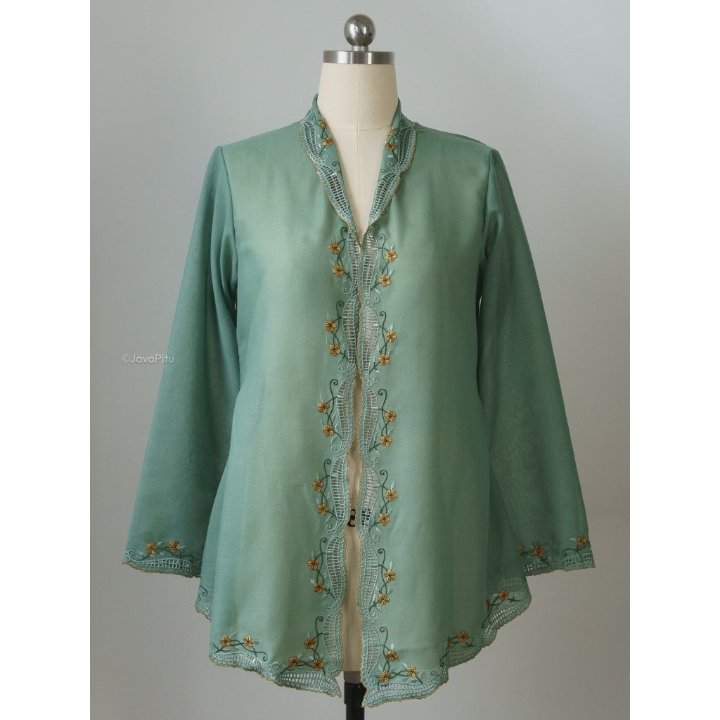 JavaPitu - Kebaya Peranakan Sage Kembang V.2 - 6503