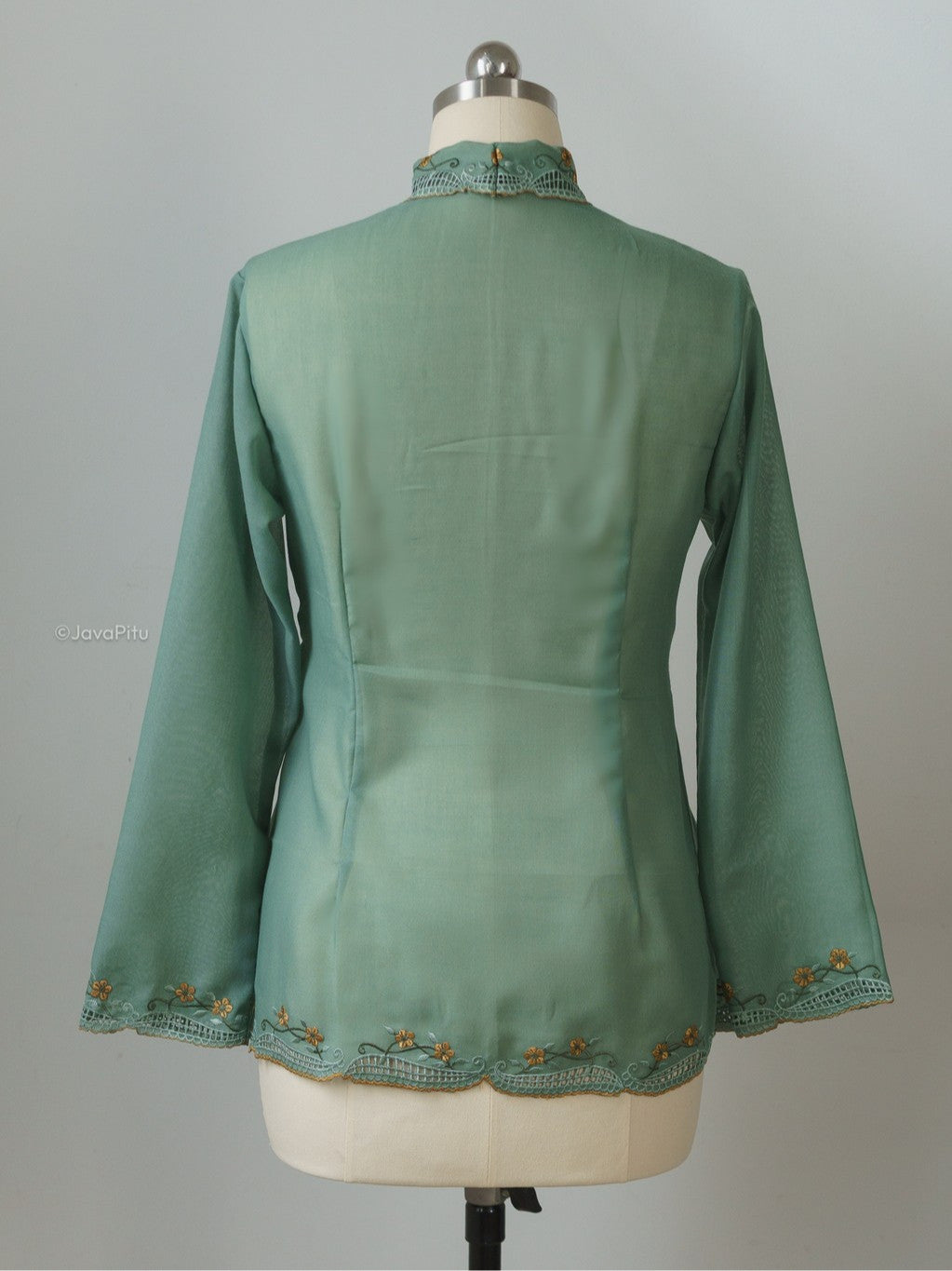 JavaPitu - Kebaya Peranakan Sage Kembang V.2 - 6503