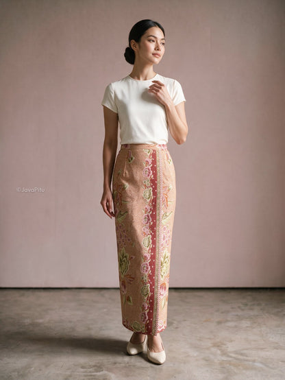 JavaPitu - LadySpan Rok Batik Wanita Lapisan Tricot - Katun Premium
