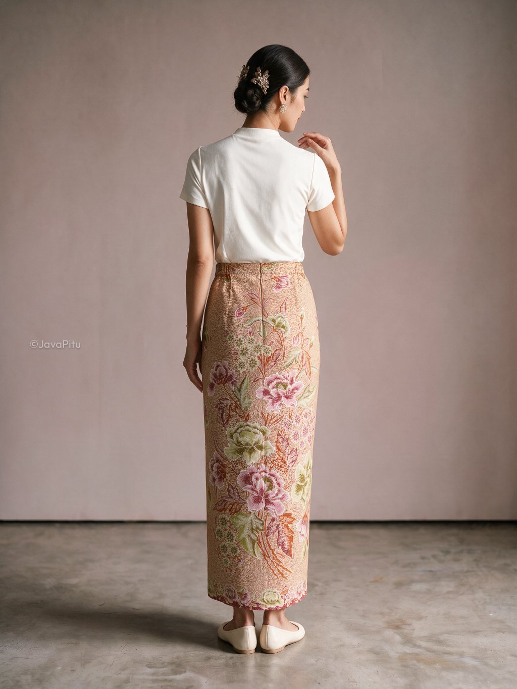 JavaPitu - LadySpan Rok Batik Wanita Lapisan Tricot - Katun Premium