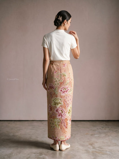 JavaPitu - LadySpan Rok Batik Wanita Lapisan Tricot - Katun Premium