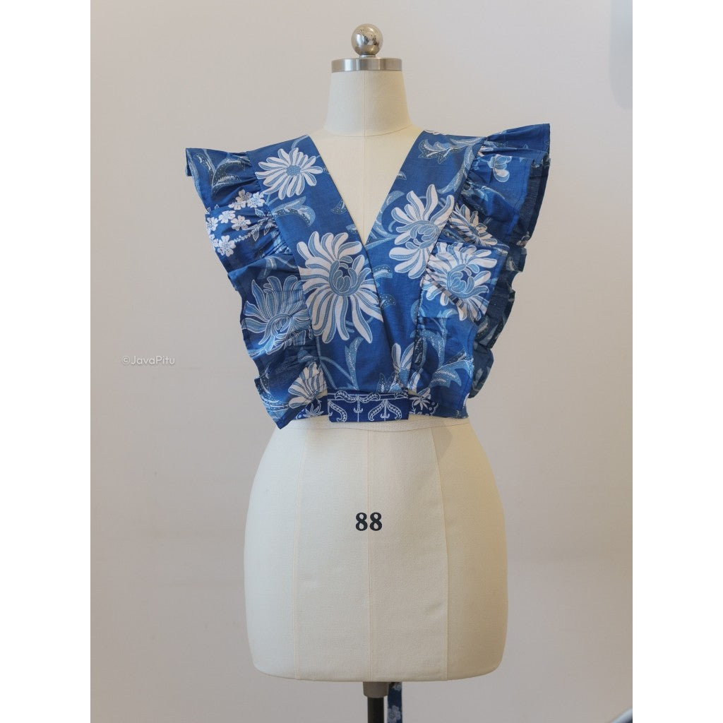 Javapitu - Vest Morpho dan Rok Lilit Tulip dahlia series - All size