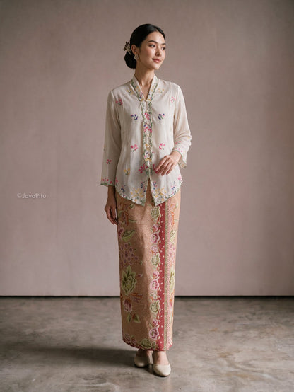 Javapitu - Kebaya Tabur bunga - Direct embroidery - 6519
