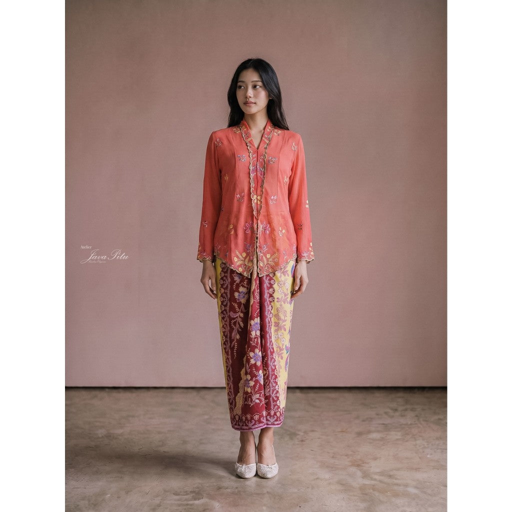 Javapitu - Kebaya Tabur bunga - Direct embroidery - 6504