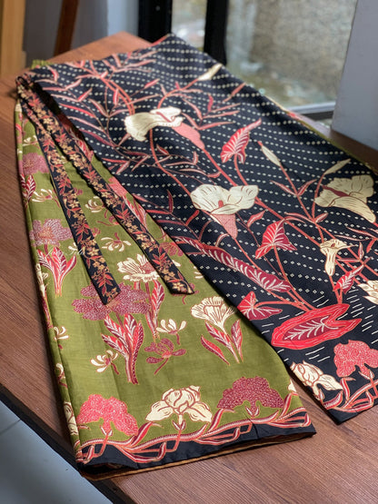 JavaPitu - Celana Batik Katun Paraya Series - Arum Lily - Kain Lilit - Rok Lilit - Sarung Lilit