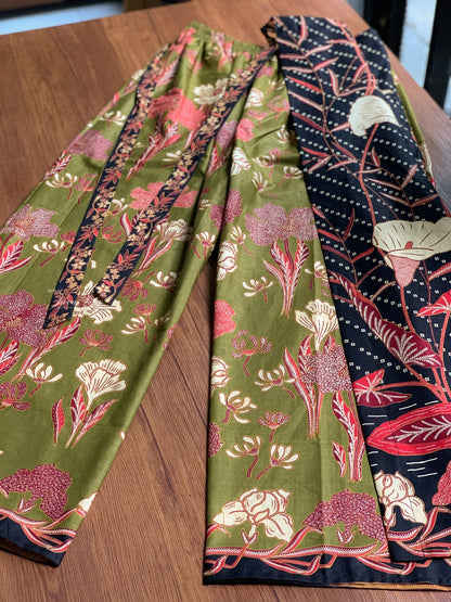 JavaPitu - Celana Batik Katun Paraya Series - Arum Lily - Kain Lilit - Rok Lilit - Sarung Lilit