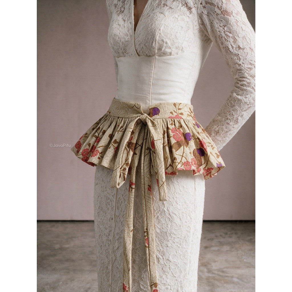 JavaPitu - Obi Belt Batik Wanita | Sabuk Pinggang Kebaya Dress Tali Ikat