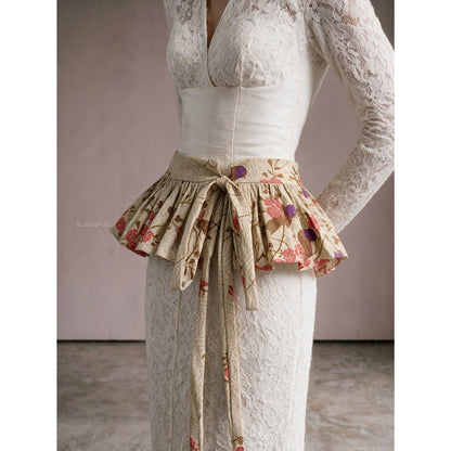 JavaPitu - Obi Belt Batik Wanita | Sabuk Pinggang Kebaya Dress Tali Ikat