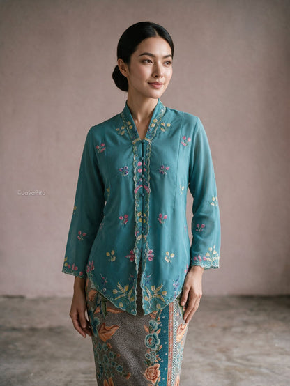 Javapitu - Kebaya Tabur bunga - Direct embroidery - 6519