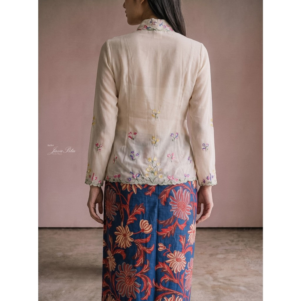 Javapitu - Kebaya Tabur bunga - Direct embroidery - 6504
