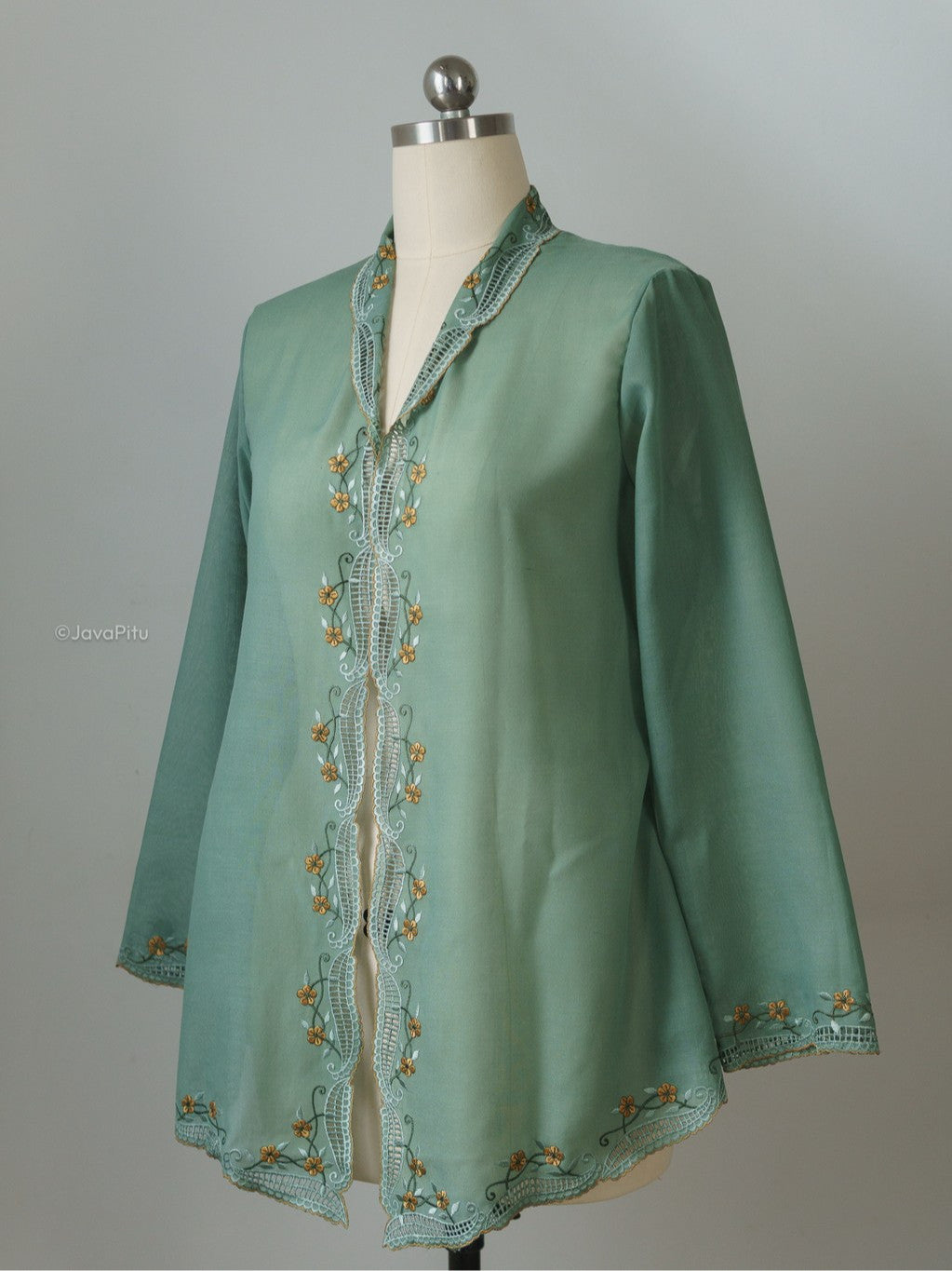 JavaPitu - Kebaya Peranakan Sage Kembang V.2 - 6503