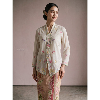 Javapitu - Kebaya Tabur bunga - Direct embroidery - 6519