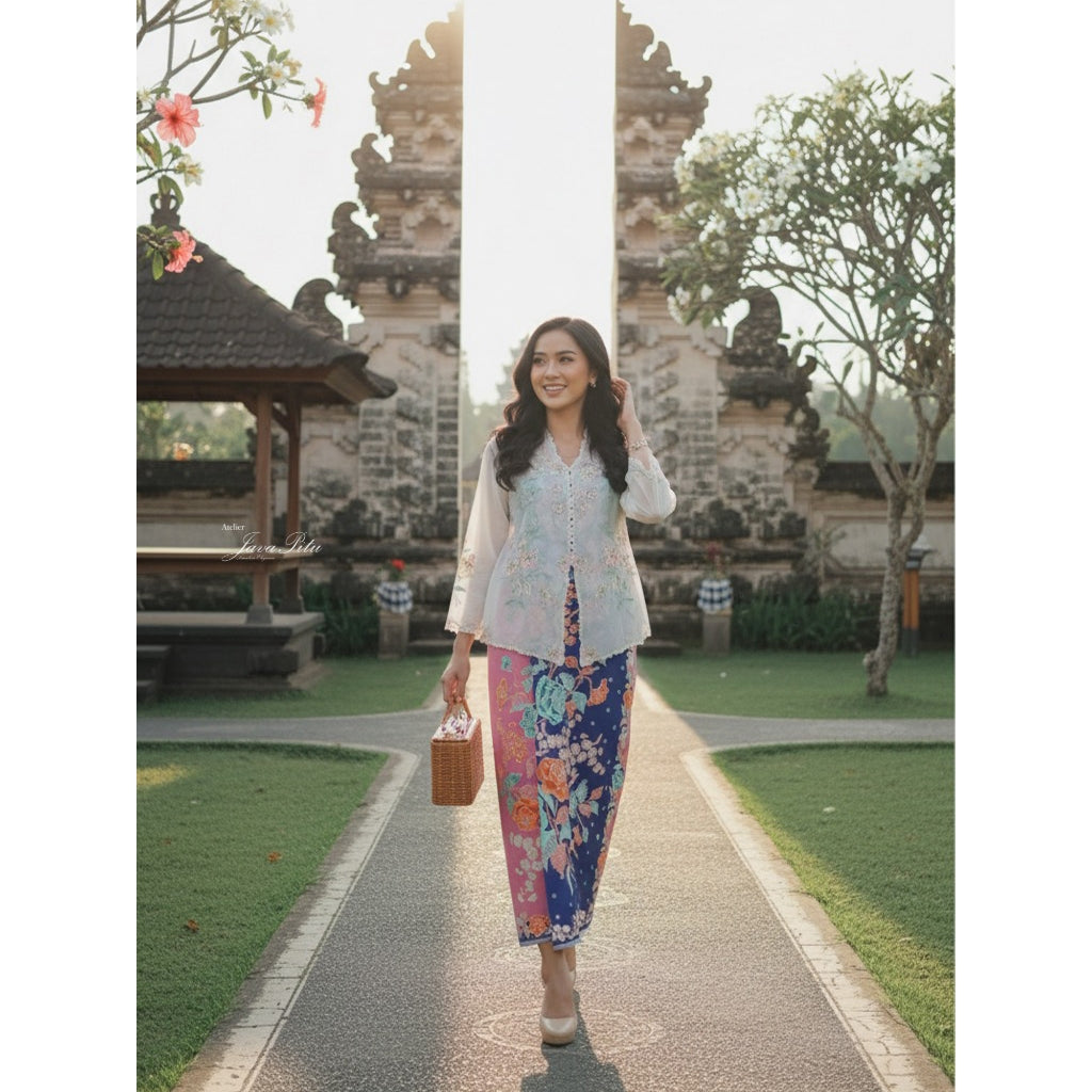 Rok Lilit Kain Lilit - Batik Katun Premium Bunga Dahlia Kuning Halus Ukuran 2 meter - 6462 JavaPitu