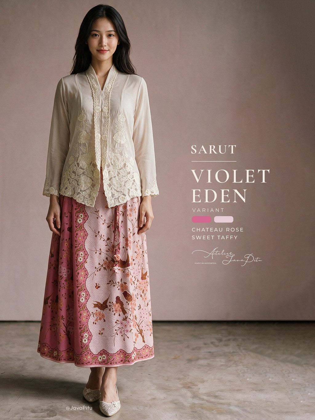 Javapitu - Rok Batik SARUT Drapery - SAGE EDEN - 6512