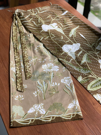 JavaPitu - Celana Batik Katun Paraya Series - Arum Lily - Kain Lilit - Rok Lilit - Sarung Lilit