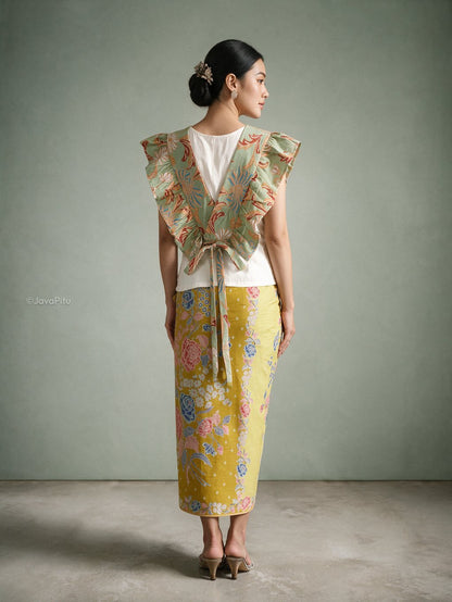 Javapitu - Vest Morpho dan Rok Lilit Tulip dahlia series - All size