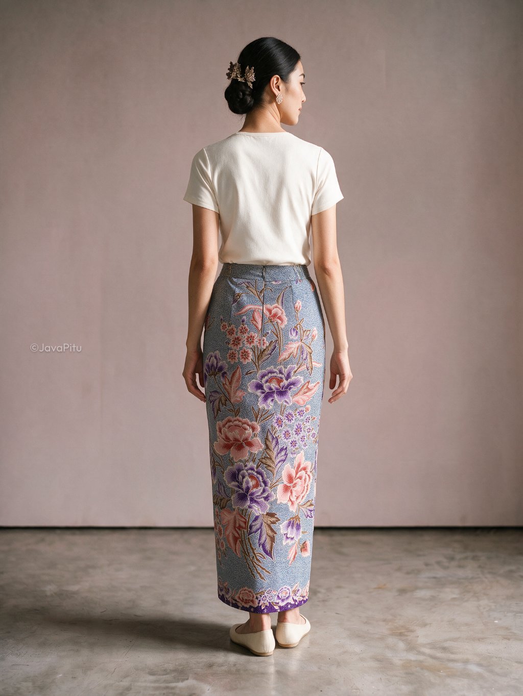 JavaPitu - LadySpan Rok Batik Wanita Lapisan Tricot - Katun Premium