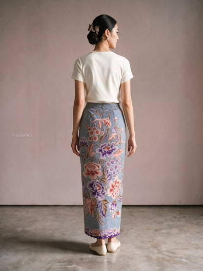 JavaPitu - LadySpan Rok Batik Wanita Lapisan Tricot - Katun Premium