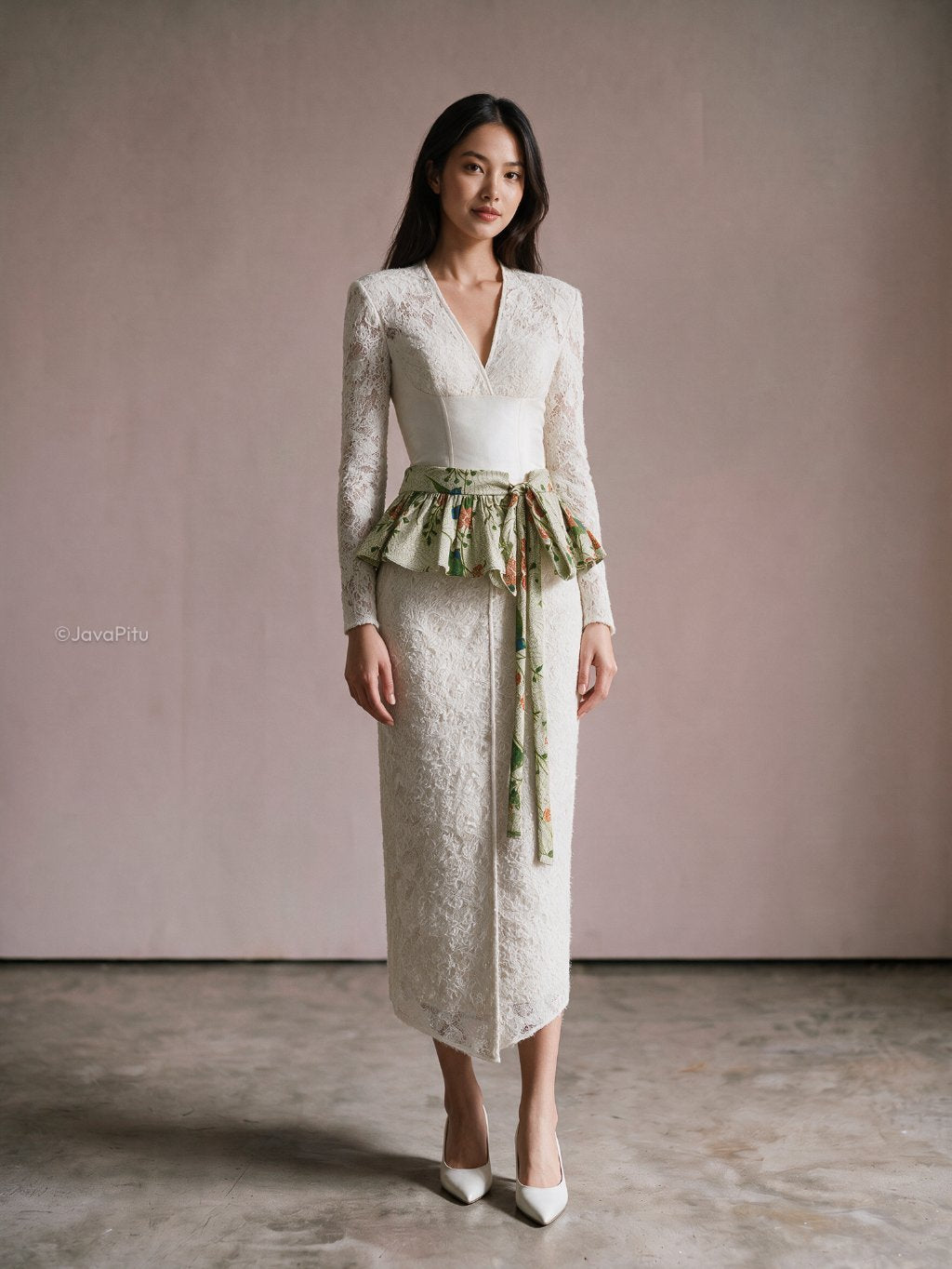 JavaPitu - Obi Belt Batik Wanita | Sabuk Pinggang Kebaya Dress Tali Ikat