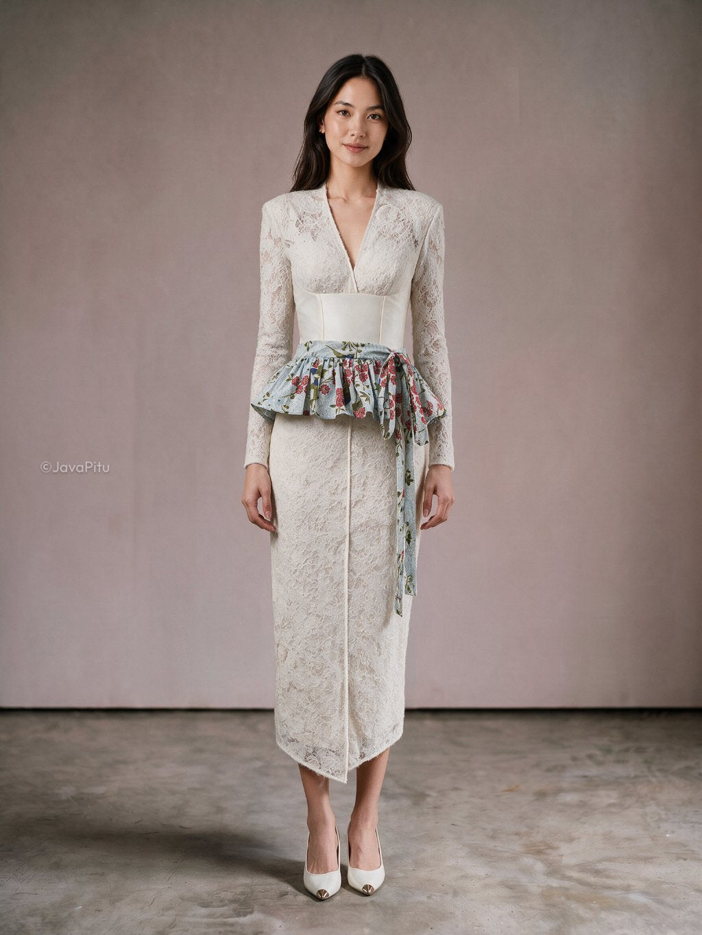 JavaPitu - Obi Belt Batik Wanita | Sabuk Pinggang Kebaya Dress Tali Ikat