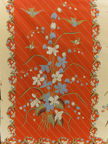 JavaPitu Kain Batik katun Premium Lily of the Valley warna MochaCream - Rok lilit, 2 meter- 6468