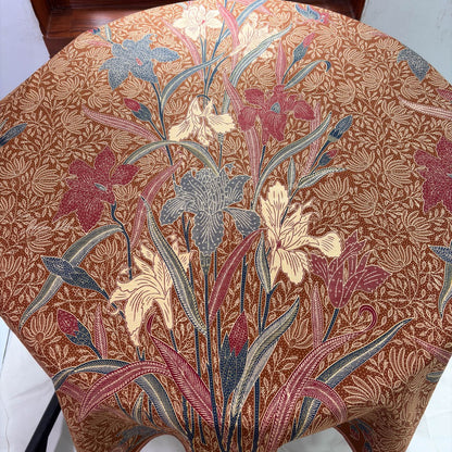 JavaPitu Rok Lilit - Kain Batik katun Premium Bunga Iris Flower Coklat soga - 2 meter - 6475