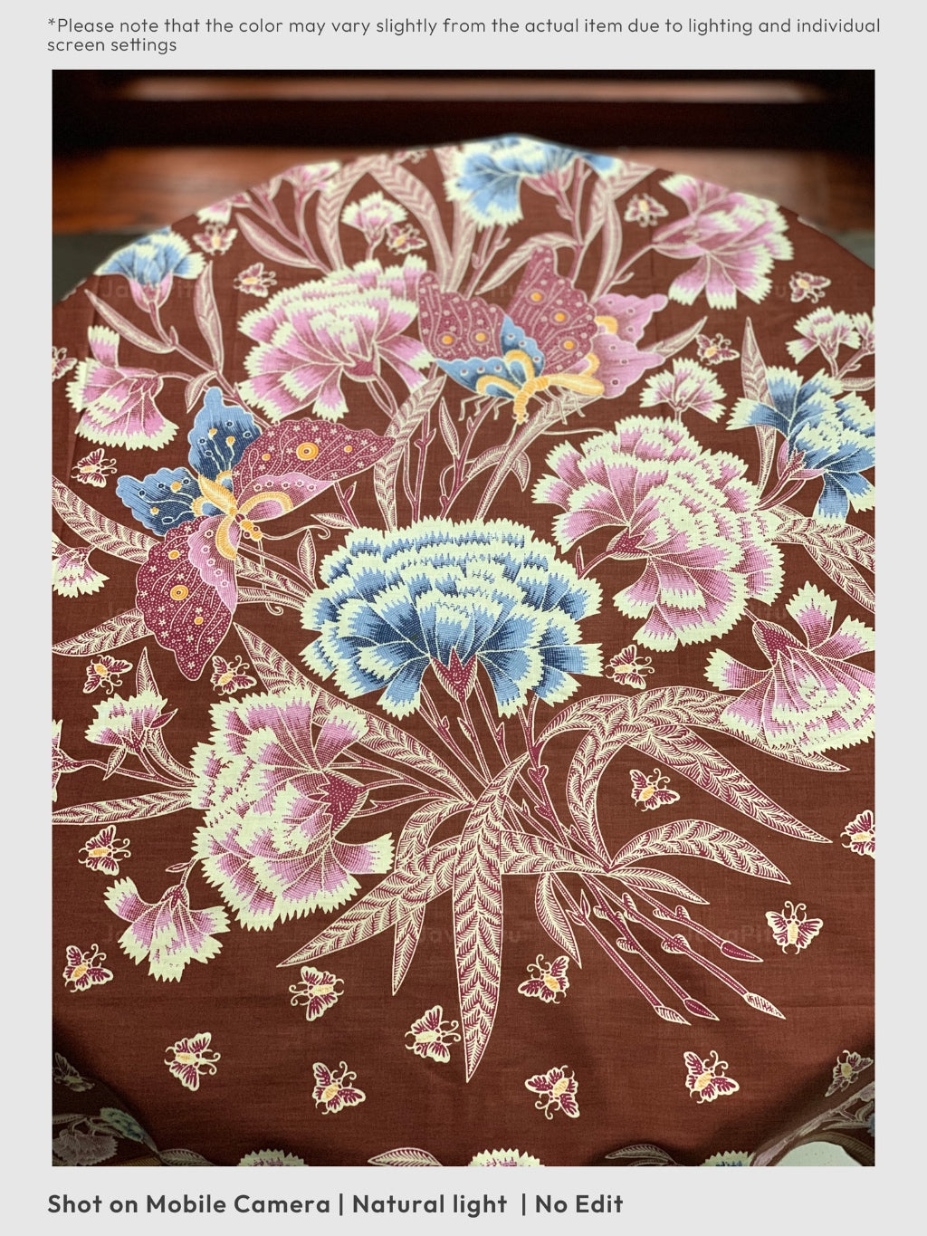 JavaPitu Kain Batik katun Premium Sawat Merak warna Coklat - Rok lilit, 2 meter- 6469