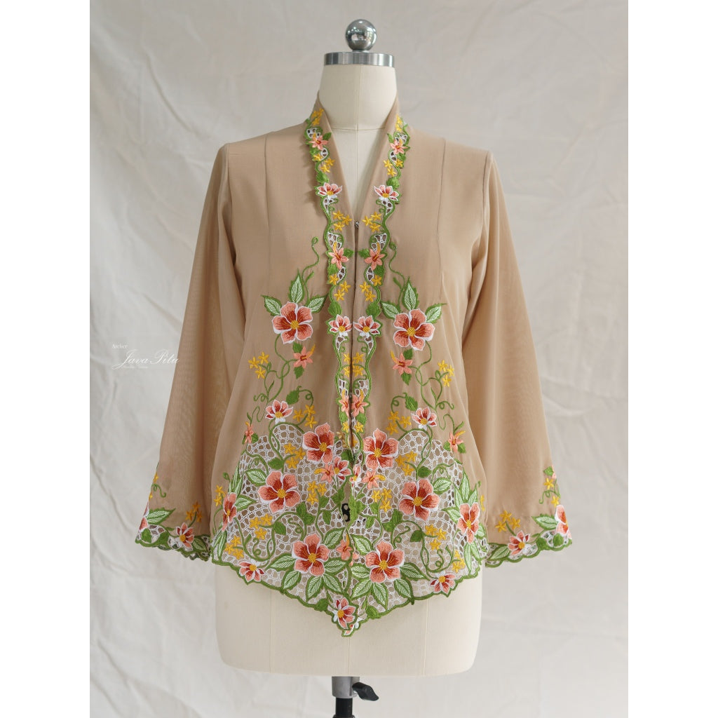 JavaPitu - Kebaya Bunga Kerancang - Handmade Embroidery