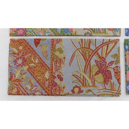 JavaPitu Rok Lilit - Kain Batik katun Premium bunga LotusGarden Merah, Halus 2 meter - 6463