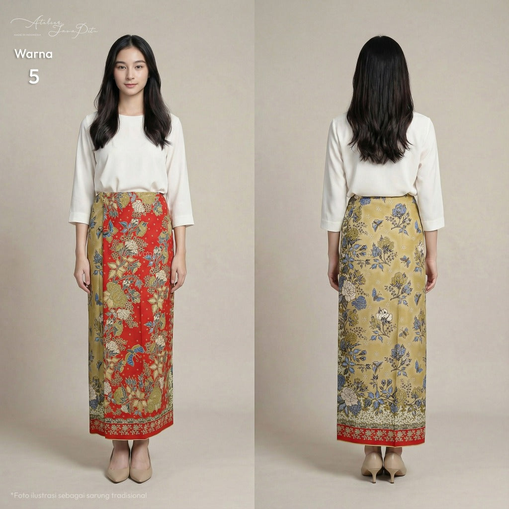 JavaPitu Rok Lilit Batik Katun Premium | Jatuh Halus | Regalia | 2 Meter