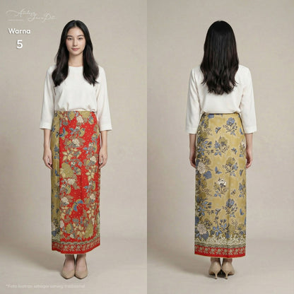 JavaPitu Rok Lilit Batik Katun Premium | Jatuh Halus | Regalia | 2 Meter