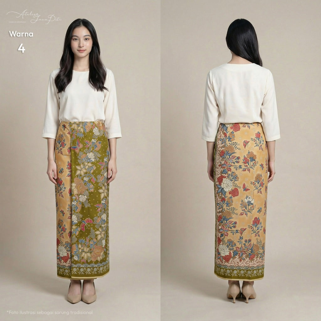 JavaPitu Rok Lilit Batik Katun Premium | Jatuh Halus | Regalia | 2 Meter