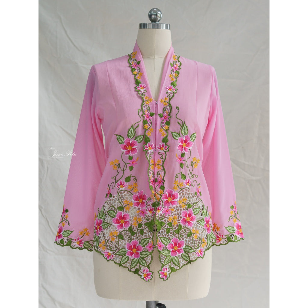 JavaPitu - Kebaya Bunga Kerancang - Handmade Embroidery