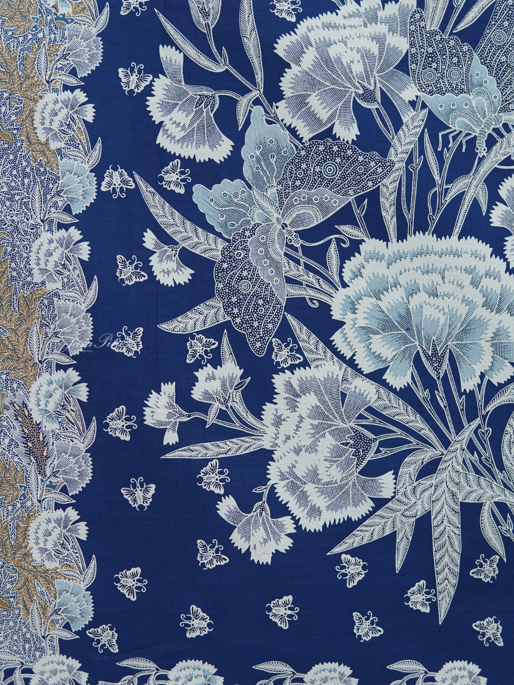 JavaPitu Kain Batik katun Premium Sawat Merak warna Frosted Blue - Rok lilit, 2 meter- 6469