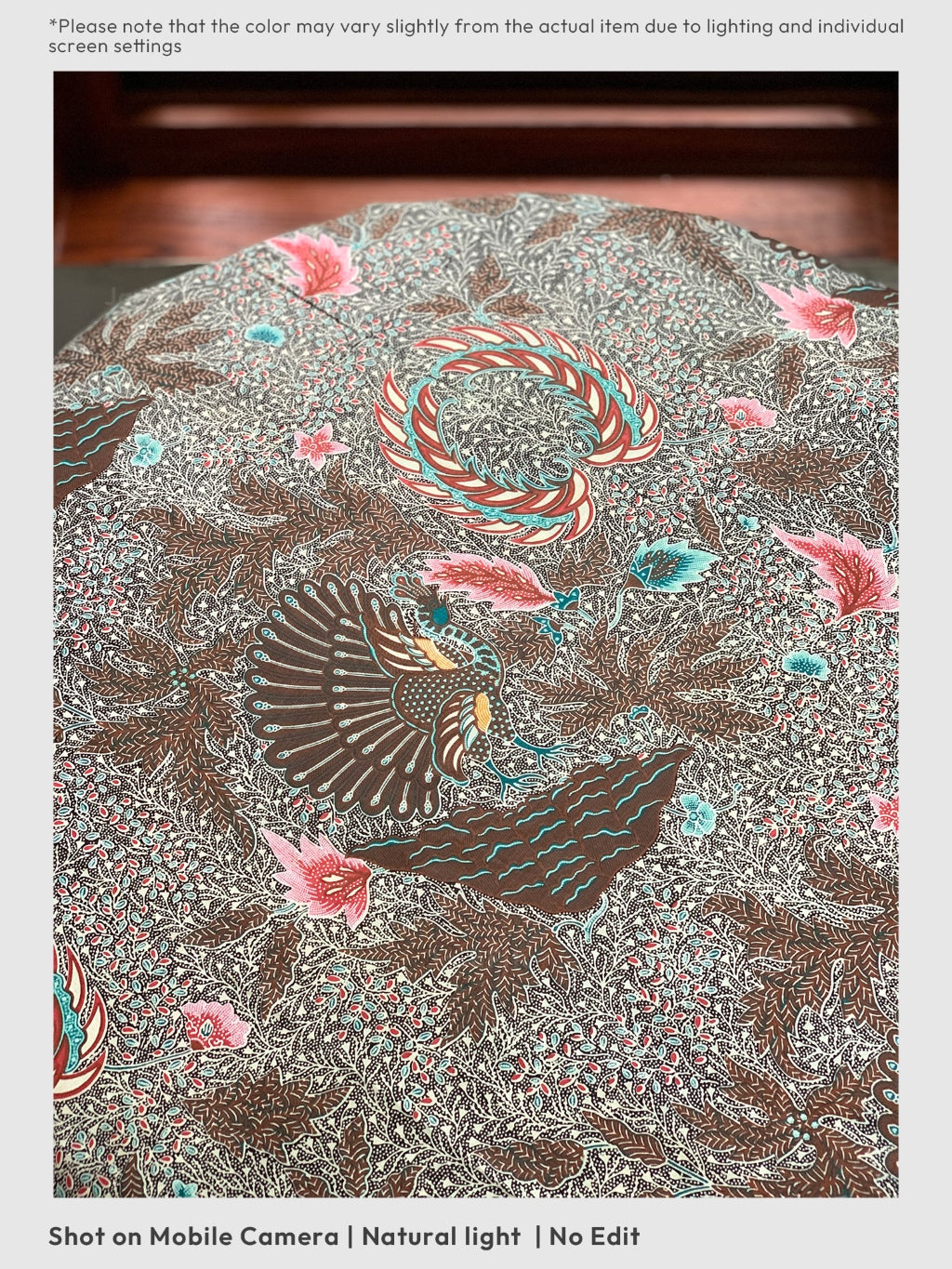 JavaPitu Kain Batik katun Premium Sawat Merak warna BlackVelvet - Rok lilit, 2 meter- 6469