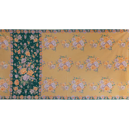 JavaPitu Rok Lilit Batik - Bahan katun Premium Taman laras Hijau Khaki, Halus 2 meter-6476