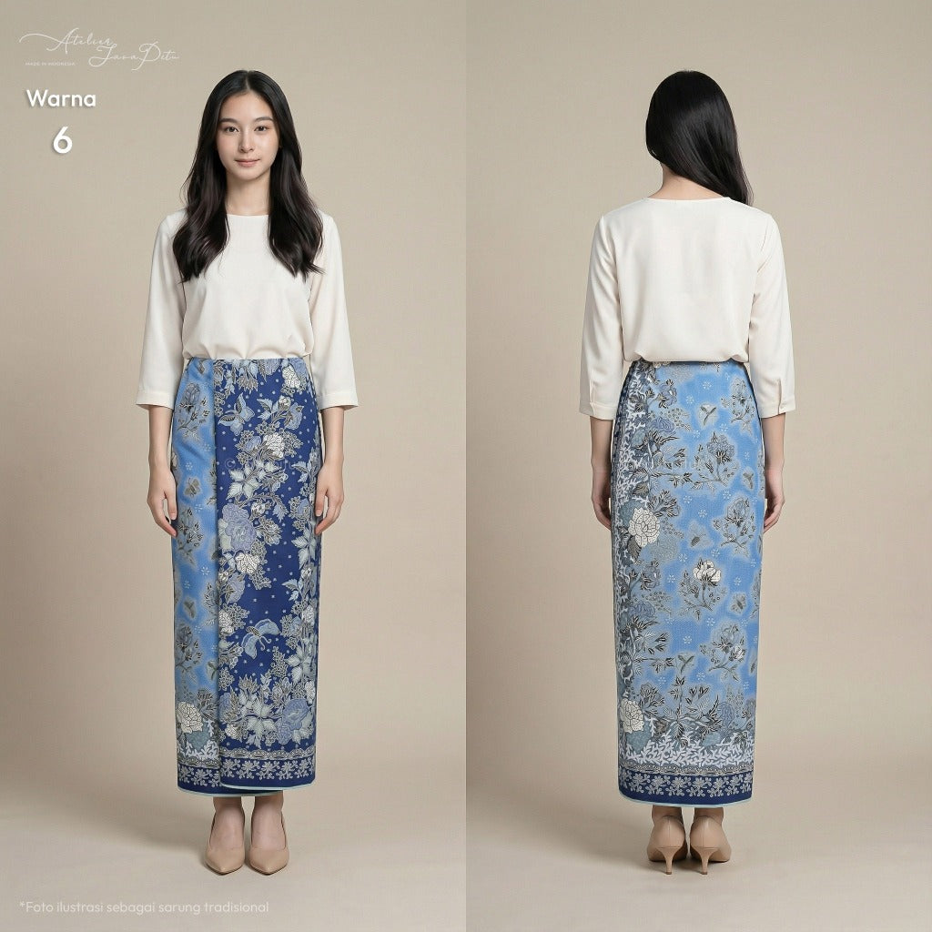 JavaPitu Rok Lilit Batik Katun Premium | Jatuh Halus | Regalia | 2 Meter