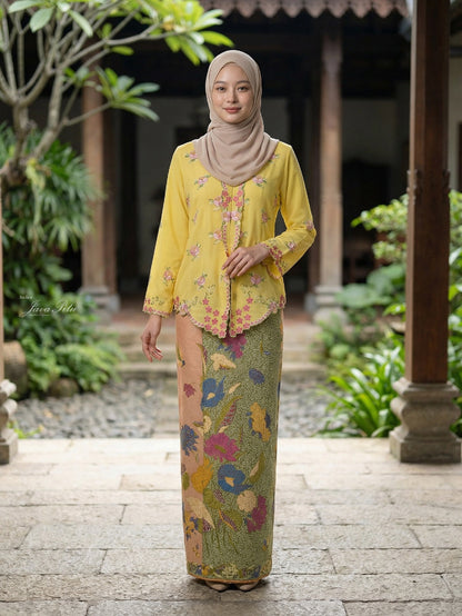 JavaPitu - Kebaya Bunga Tabur Premium - Handmade Embroidery