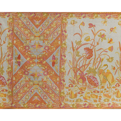 JavaPitu Rok Lilit - Kain Batik katun Premium bunga LotusGarden Harmony, Halus 2 meter - 6463