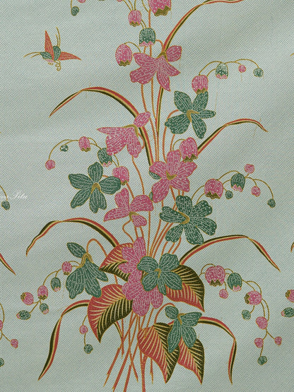 JavaPitu Kain Batik katun Premium Lily of the Valley warna EmeraldMeadow - Rok lilit, 2 meter- 6468