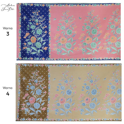 JavaPitu Rok Lilit Batik Katun Premium | Jatuh Rapi | Bunga Lotus | 2 Meter