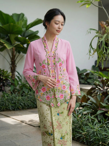 JavaPitu - Kebaya Bunga Kerancang - Handmade Embroidery