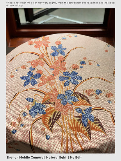 JavaPitu Kain Batik katun Premium Lily of the Valley warna BlueTerracotta - Rok lilit, 2 meter- 6468