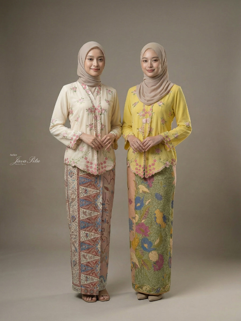 JavaPitu - Kebaya Bunga Tabur Premium - Handmade Embroidery