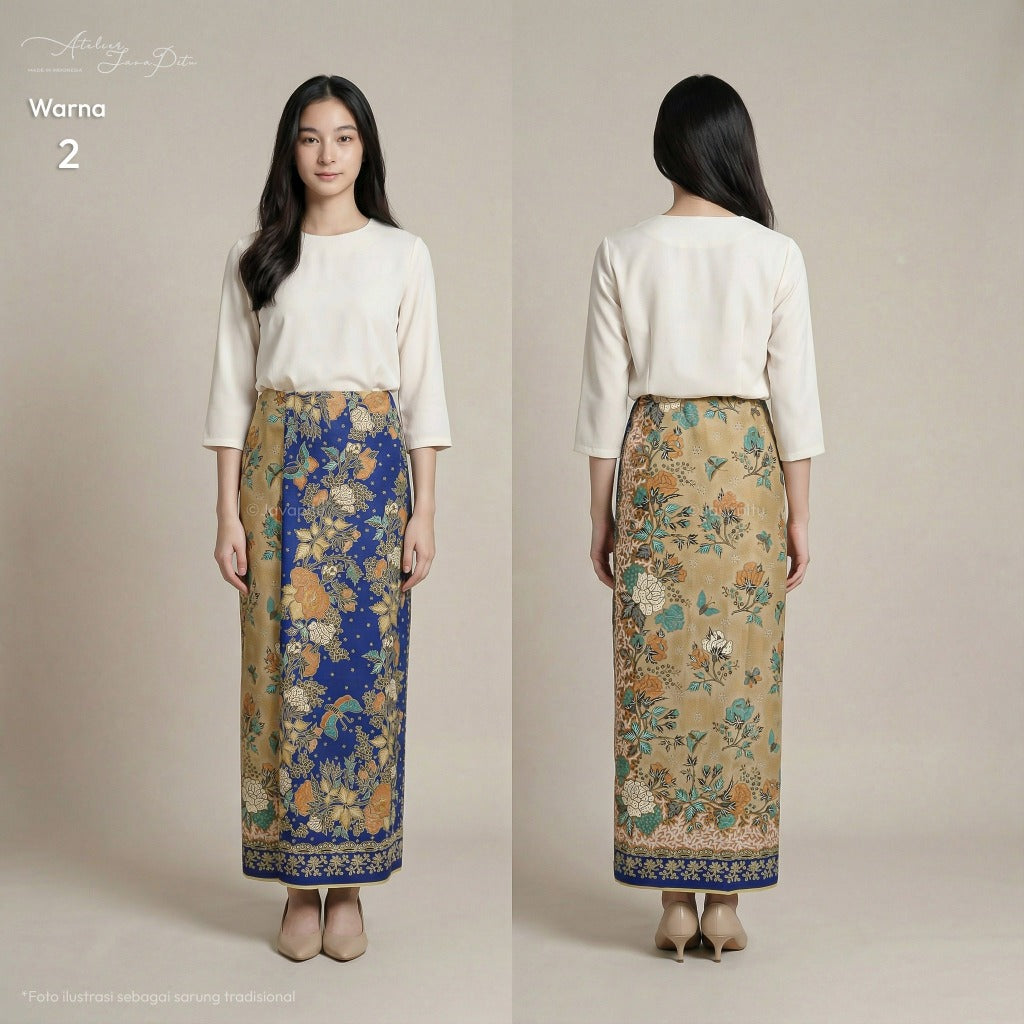 JavaPitu Rok Lilit Batik Katun Premium | Jatuh Halus | Regalia | 2 Meter