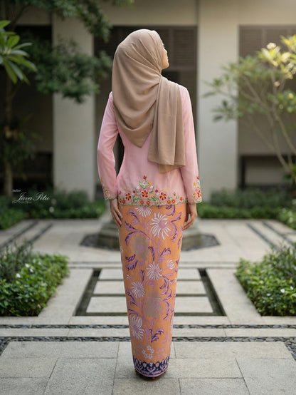 JavaPitu Kebaya Hibiscus Kerancang Bunga - Handmade Embroidery