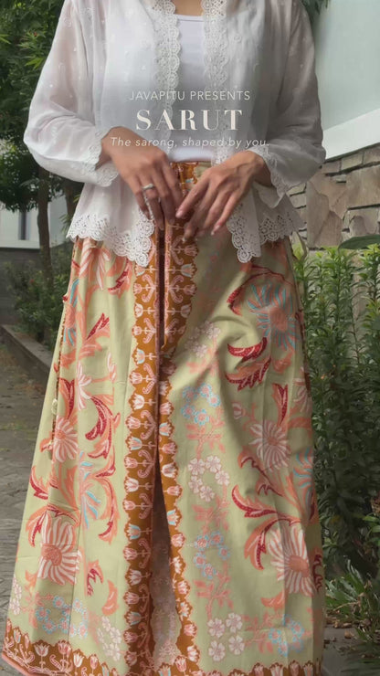 Javapitu - Rok Batik SARUT Drapery - SAGE EDEN - 6512