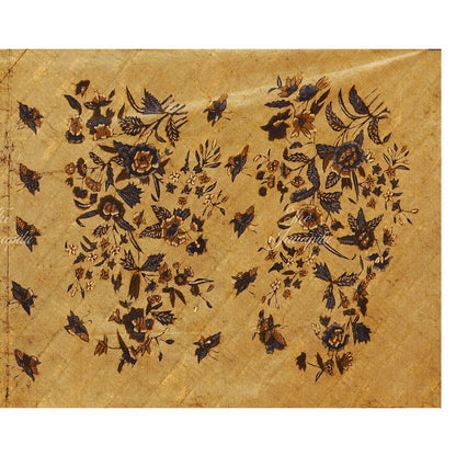 Antique batik Tulis lawasan, Buket dan Galaran, Kain panjang. Ca.1950